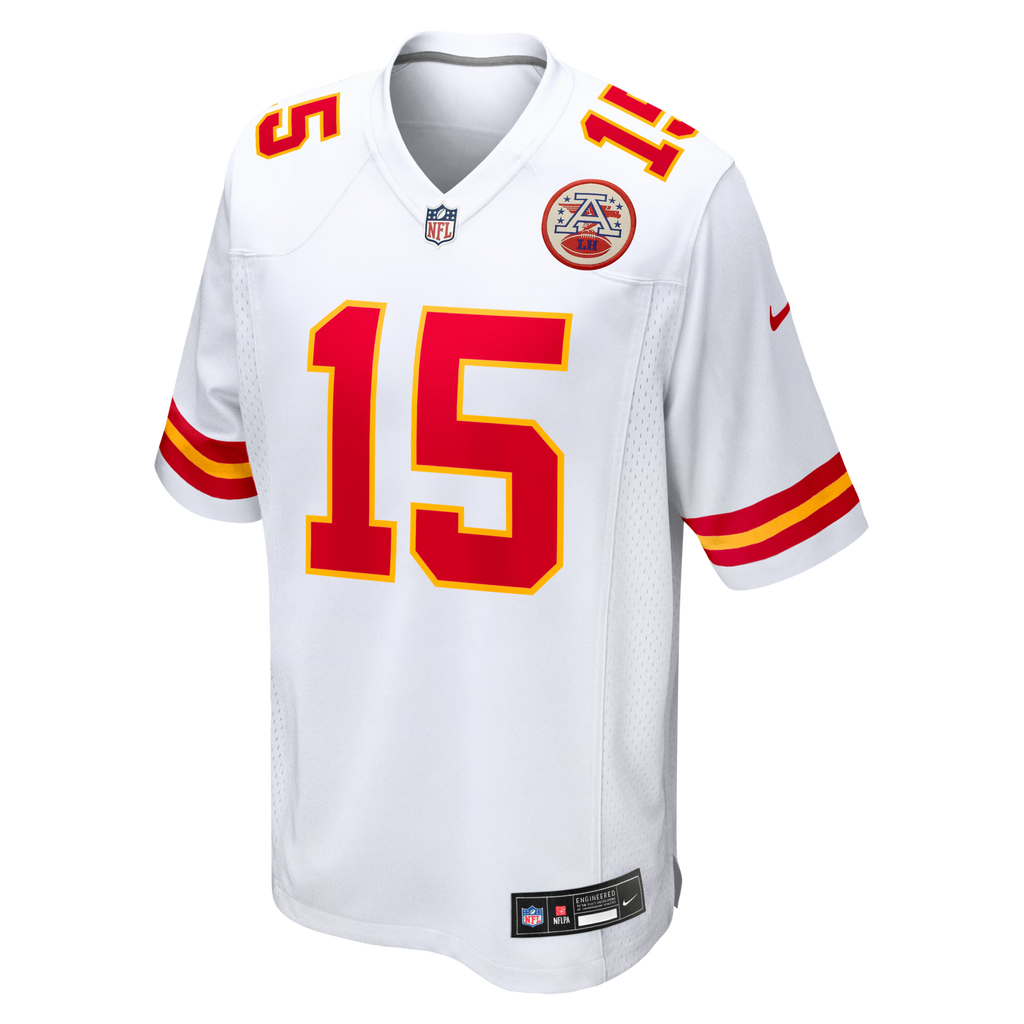 Kansas City Chiefs Patrick Mahomes White Game Jersey product image 7, provided for visual reference and product detail review