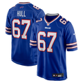 Buffalo Bills Kent Hull Royal Game Retired Player Jersey product image 1, provided for visual reference and product detail