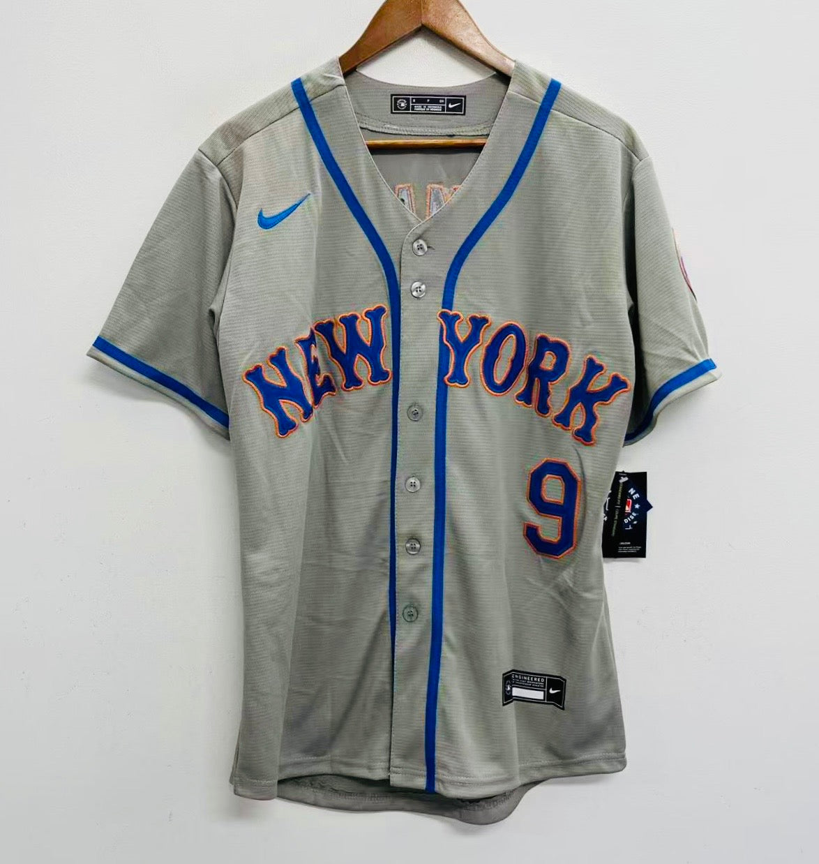 Brandon Nimmo New York Mets Official MLB Nike Jersey Gray product image 2