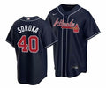 Michael Soroka Atlanta Braves Official MLB Nike Jersey blue product image 1
