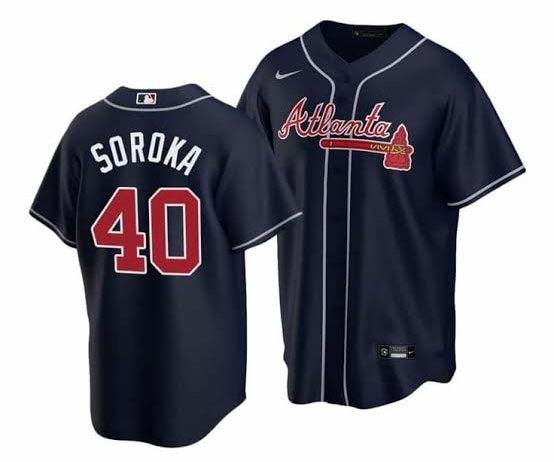 Michael Soroka Atlanta Braves Official MLB Nike Jersey blue product image 1
