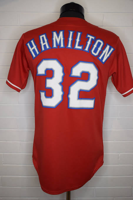 Josh Hamilton Texas Rangers official MLB Jersey Majestic red product image 1