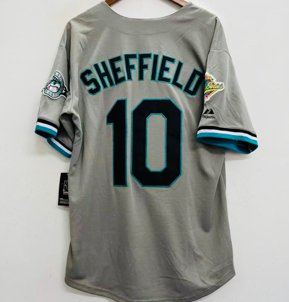 Gary Sheffield Florida Marlins 1997 Official MLB Jersey product image 1