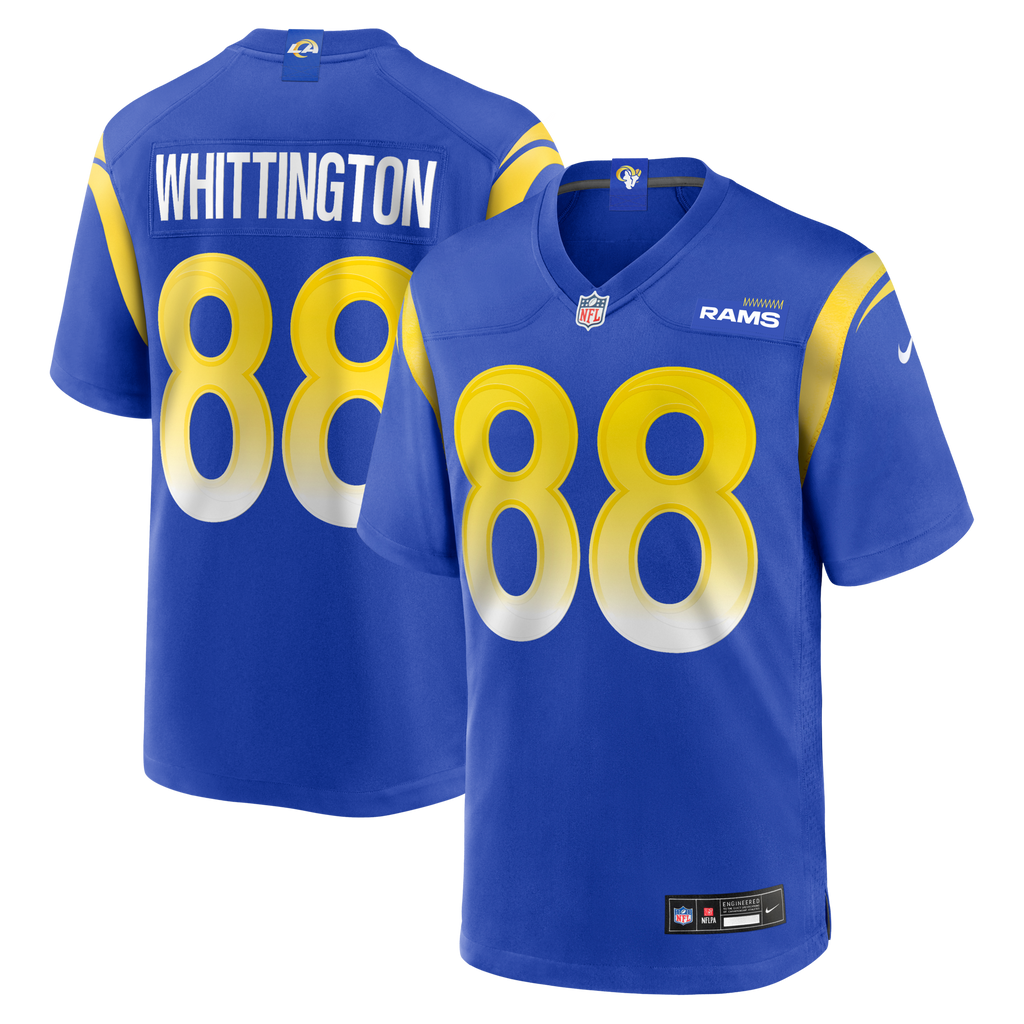 Los Angeles Rams Jordan Whittington Royal Team Game Jersey product image 1, provided for visual reference and product detail