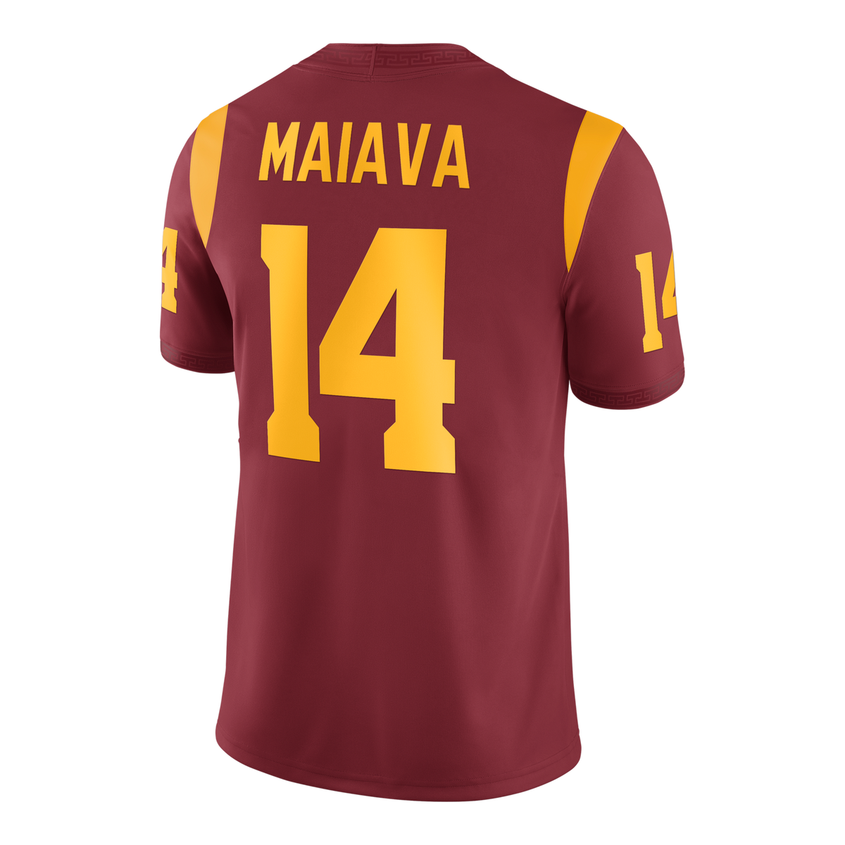 Jayden Maiava USC Trojans Game Football Jersey - Cardinal product image 4, provided for visual reference and product detail