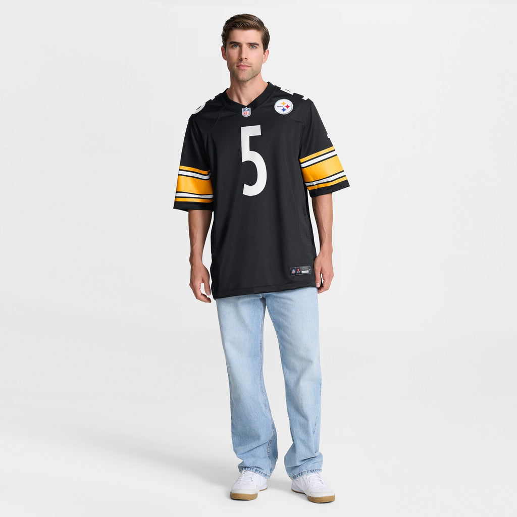 Pittsburgh Steelers Jalen Ramsey Black Team Game Jersey product image 8, provided for visual reference and product detail