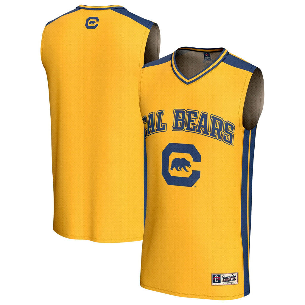 Cal Bears Lightweight Collegiate Basketball Fashion Jersey - Gold product image 2, provided for visual reference and product