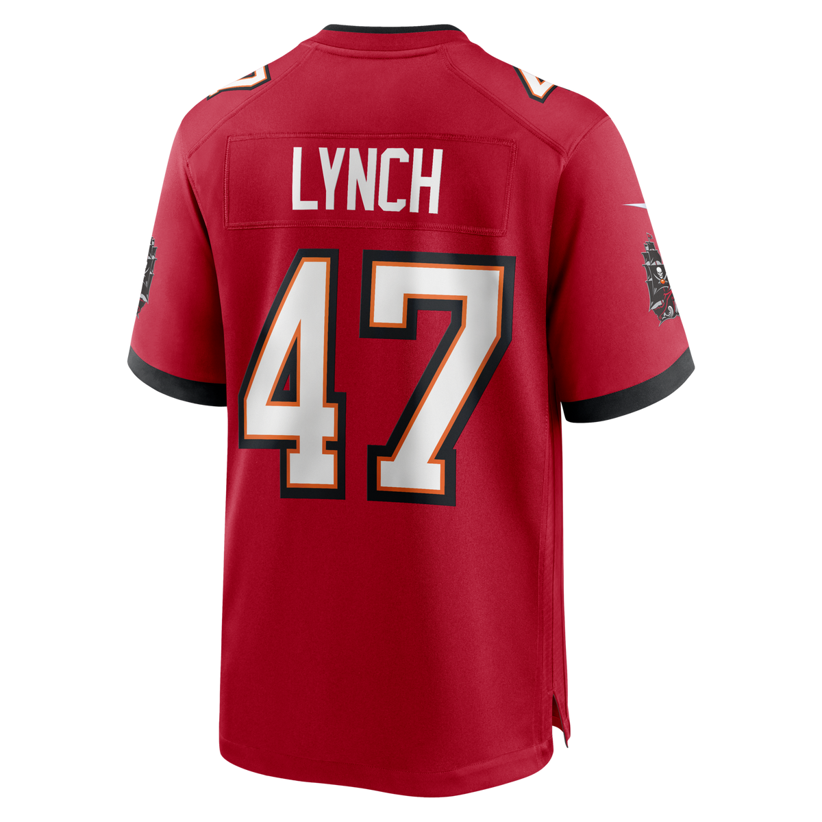 Tampa Bay Buccaneers John Lynch Red Game Retired Player Jersey product image 3, provided for visual reference and product