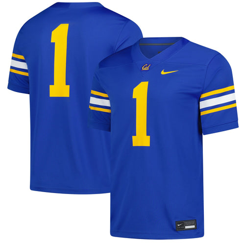 #1 Cal Bears Alternate Game Football Jersey - Royal product image 1, provided for visual reference and product detail review