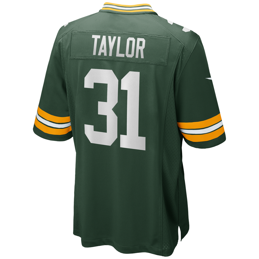 Green Bay Packers Jim Taylor Green Game Retired Player Jersey product image 3, provided for visual reference and product