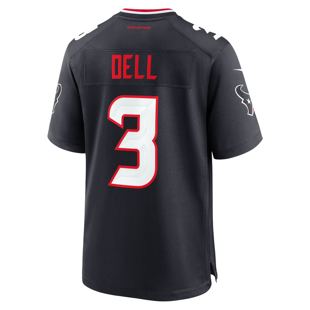 Houston Texans Tank Dell Navy Game Jersey product image 3, provided for visual reference and product detail review
