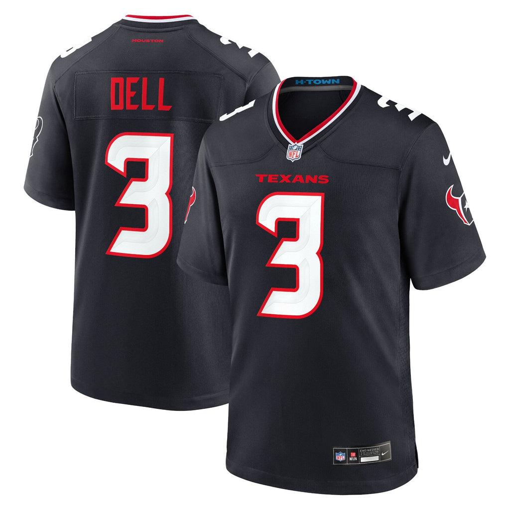 Houston Texans Tank Dell Navy Game Jersey product image 1, provided for visual reference and product detail review