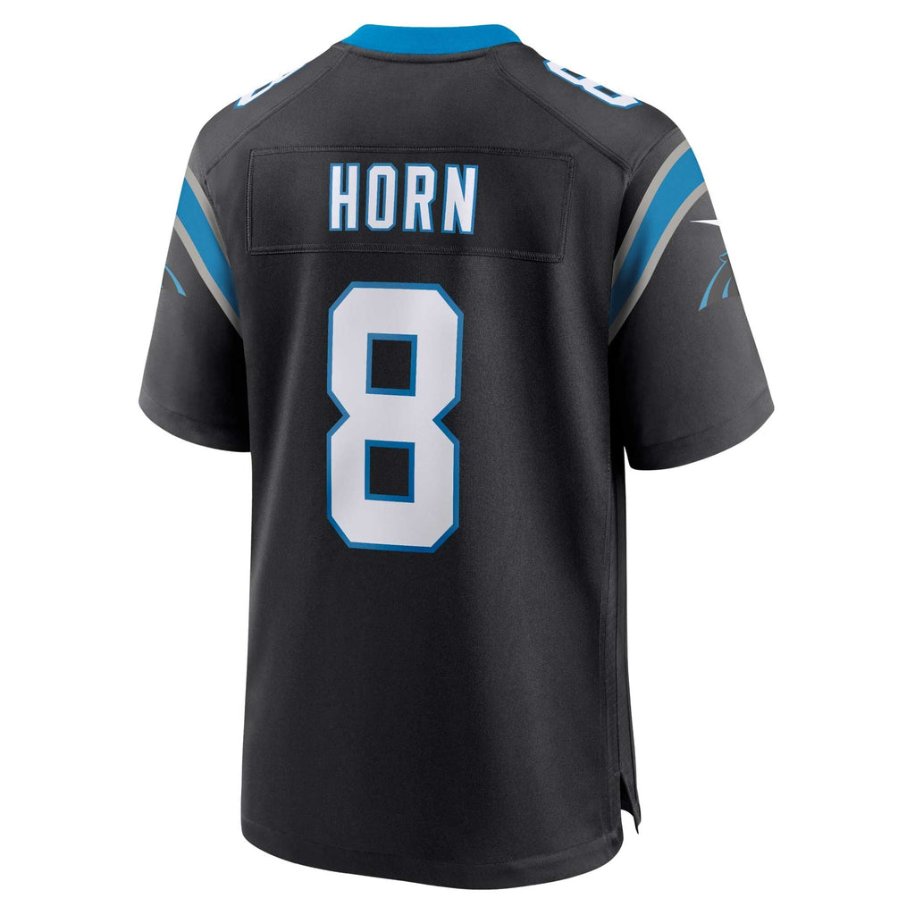 Carolina Panthers Jaycee Horn Black Game Jersey product image 4, provided for visual reference and product detail review
