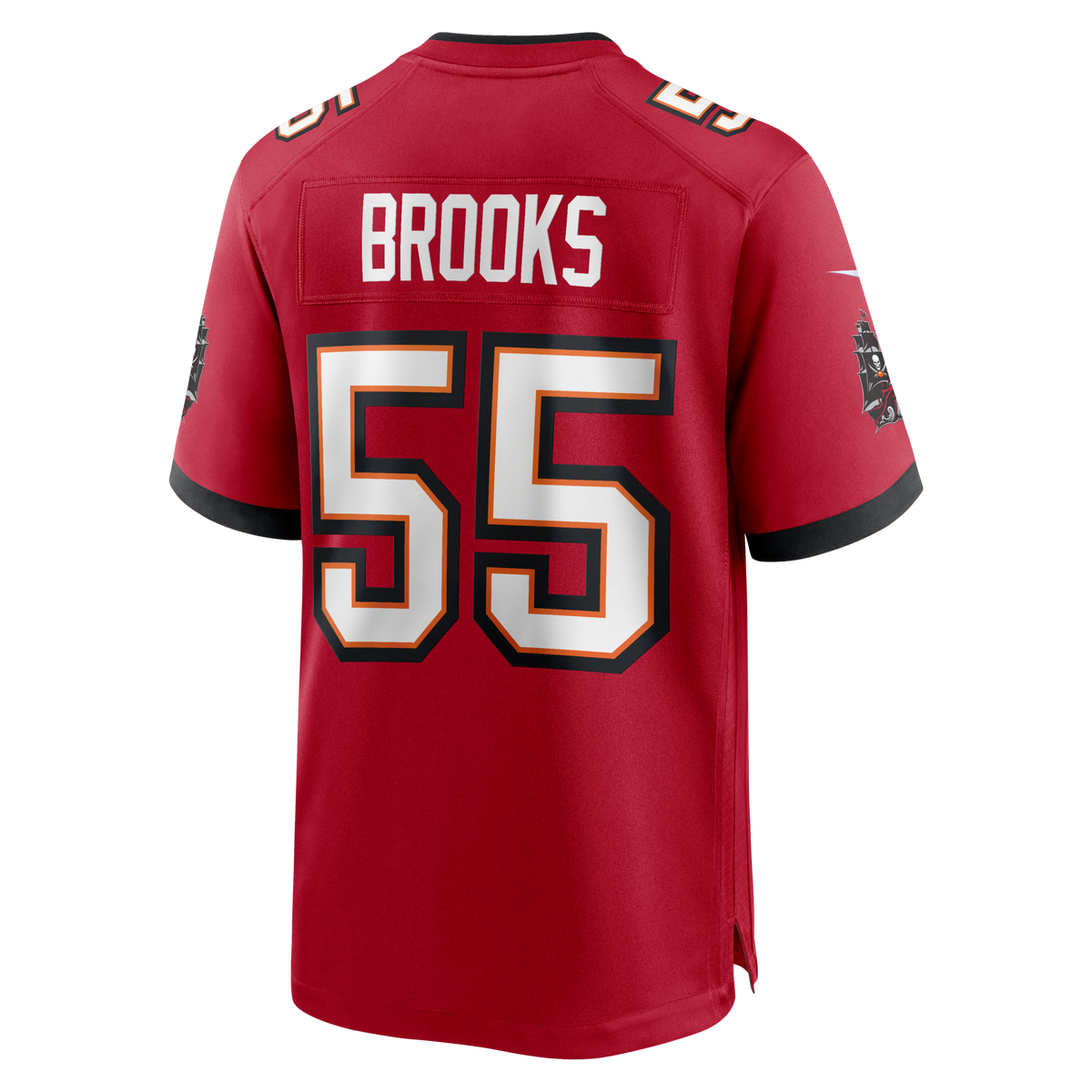 Tampa Bay Buccaneers Derrick Brooks Red Game Retired Player Jersey product image 3, provided for visual reference and