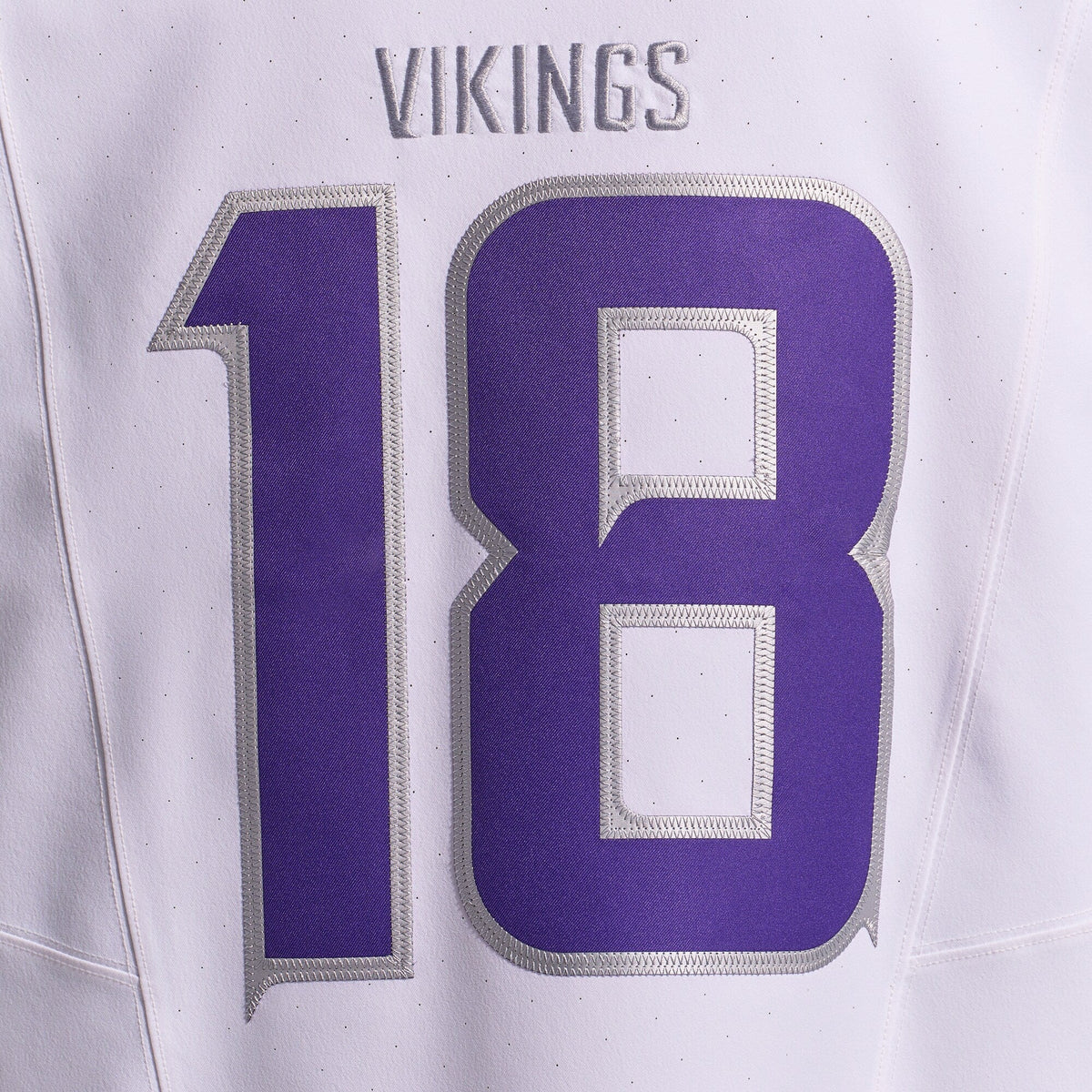 Minnesota Vikings Justin Jefferson White Alternate Vapor F.U.S.E. Elite Player Jersey product image 4, provided for visual