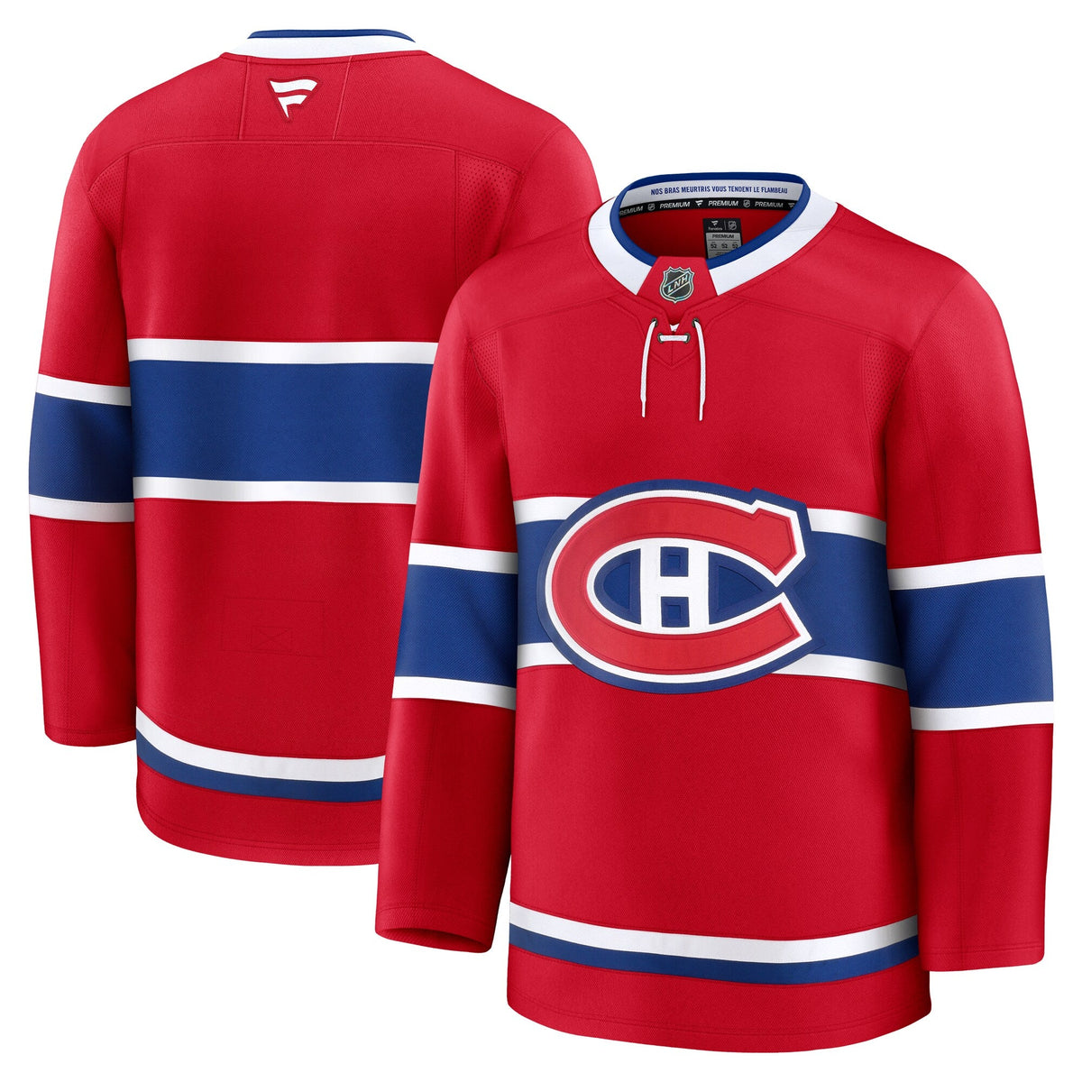 Montreal Canadiens Red Home Premium Jersey product image 2, provided for visual reference and product detail review