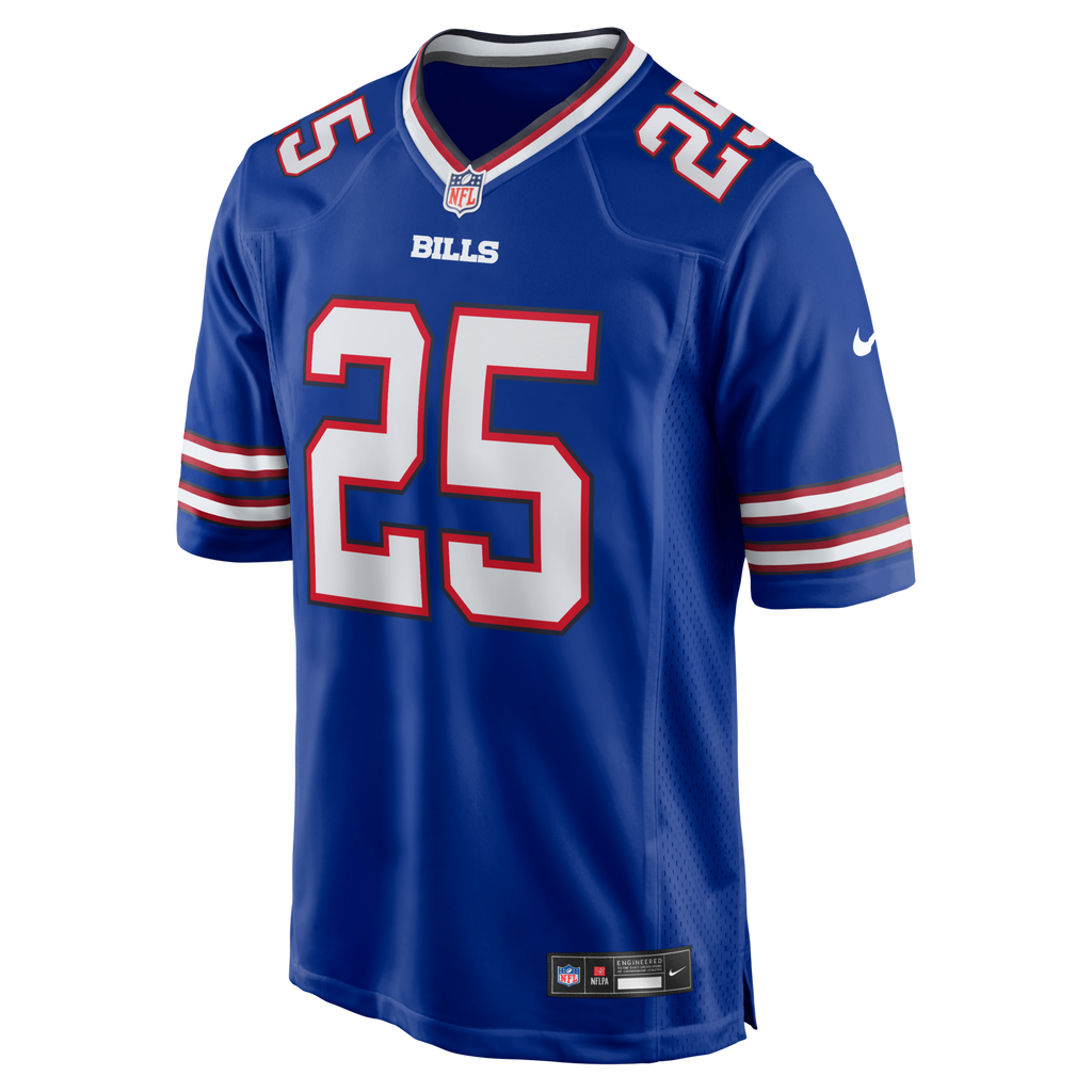 Buffalo Bills Geno Stone Royal Team Game Jersey product image 2, provided for visual reference and product detail review