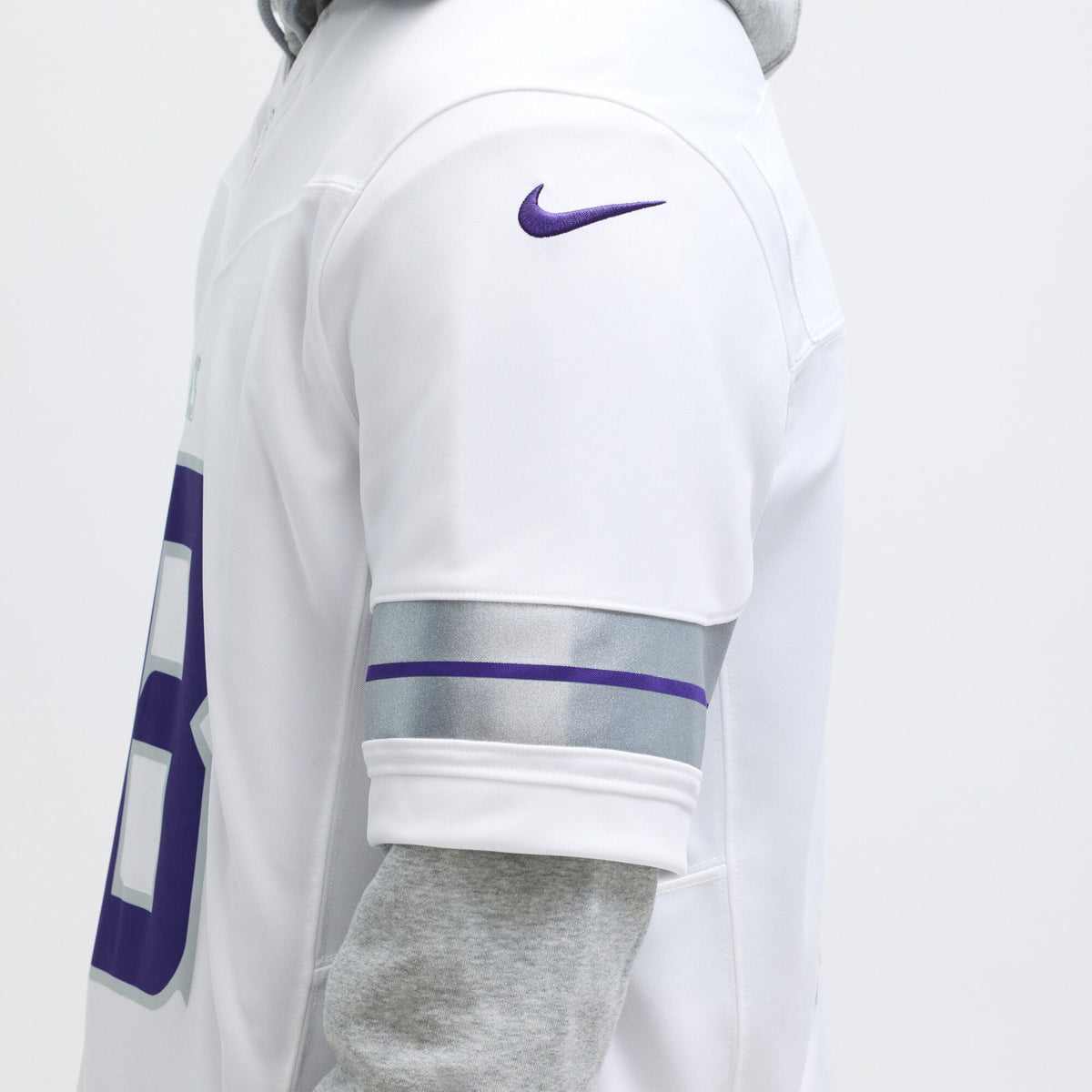 Minnesota Vikings Justin Jefferson White Alternate Vapor F.U.S.E. Limited Jersey product image 4, provided for visual