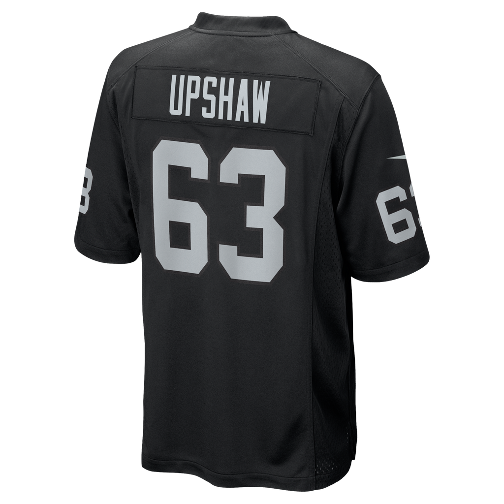 Las Vegas Raiders Gene Upshaw Black Game Retired Player Jersey product image 3, provided for visual reference and product