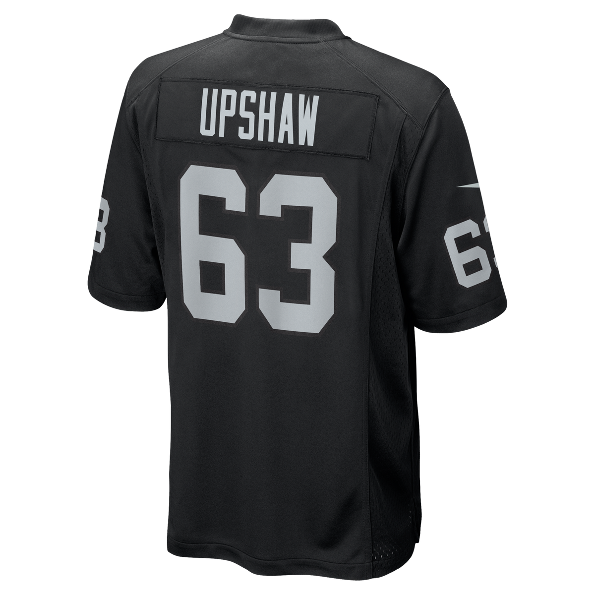 Las Vegas Raiders Gene Upshaw Black Game Retired Player Jersey product image 3, provided for visual reference and product