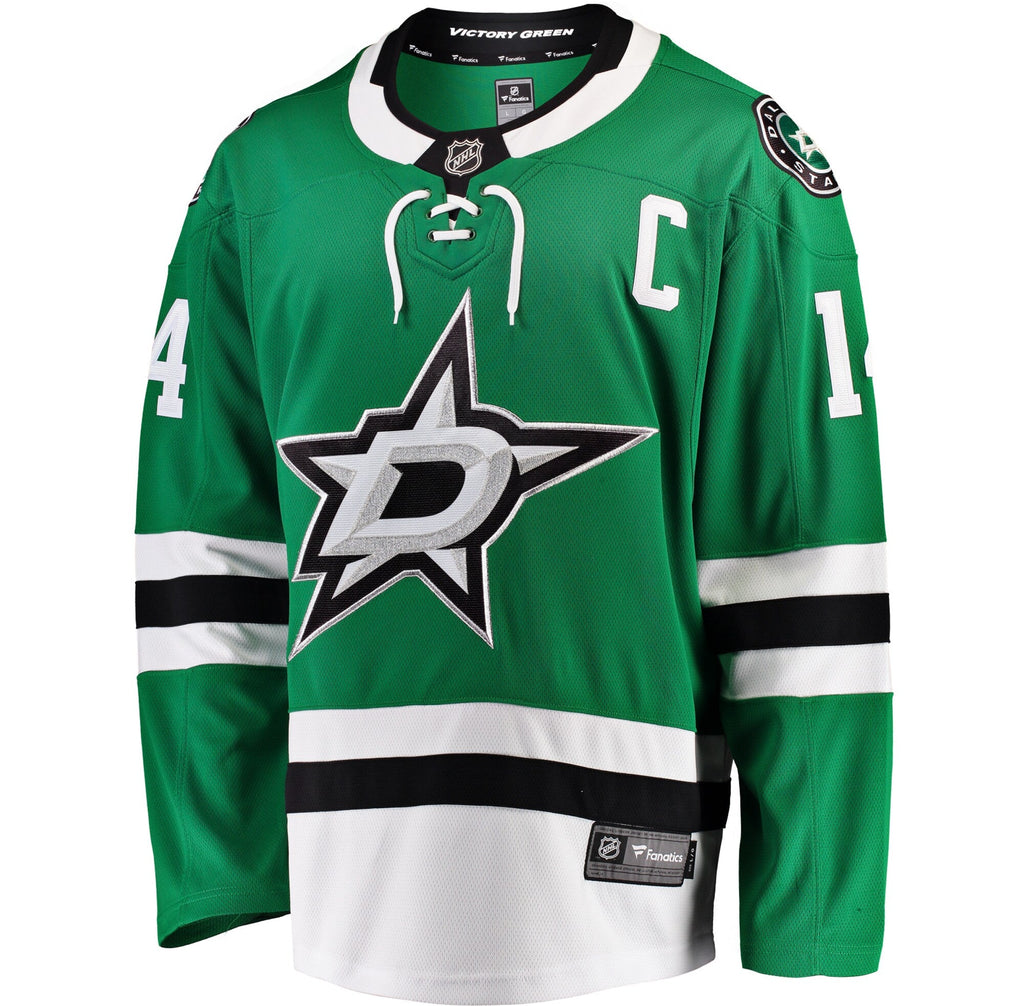 Dallas Stars Jamie Benn Green Breakaway Player Jersey product image 3, provided for visual reference and product detail