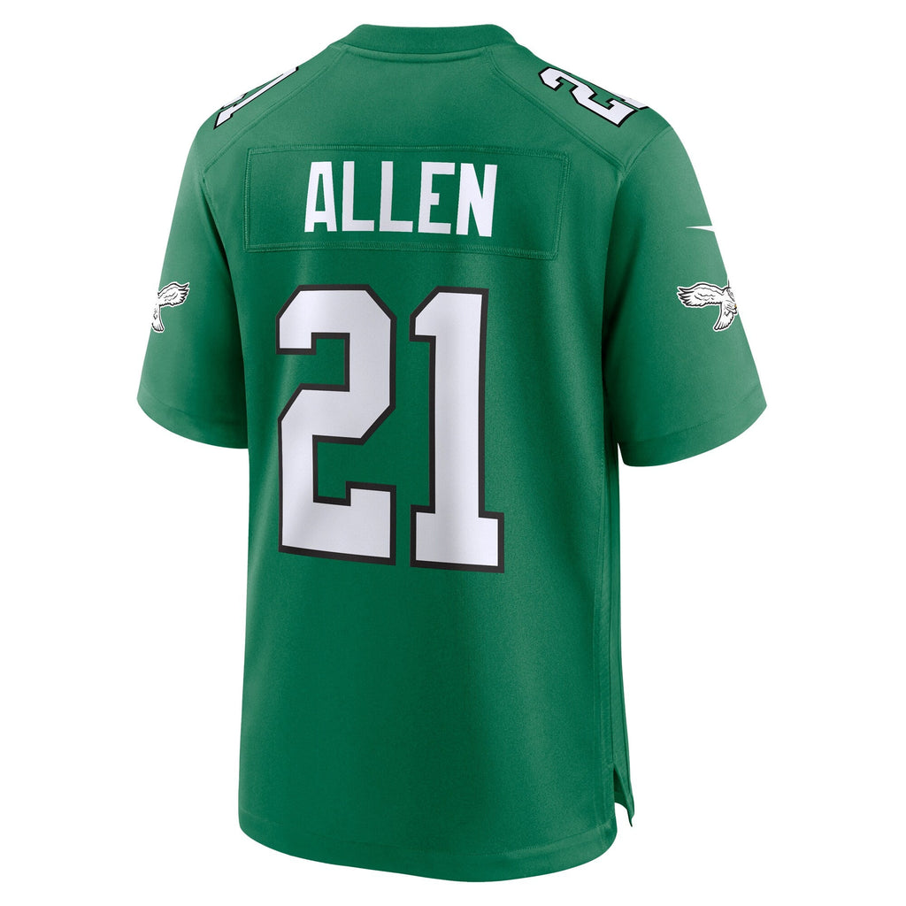 Philadelphia Eagles Eric Allen Kelly Green Retired Player Alternate Game Jersey product image 4, provided for visual