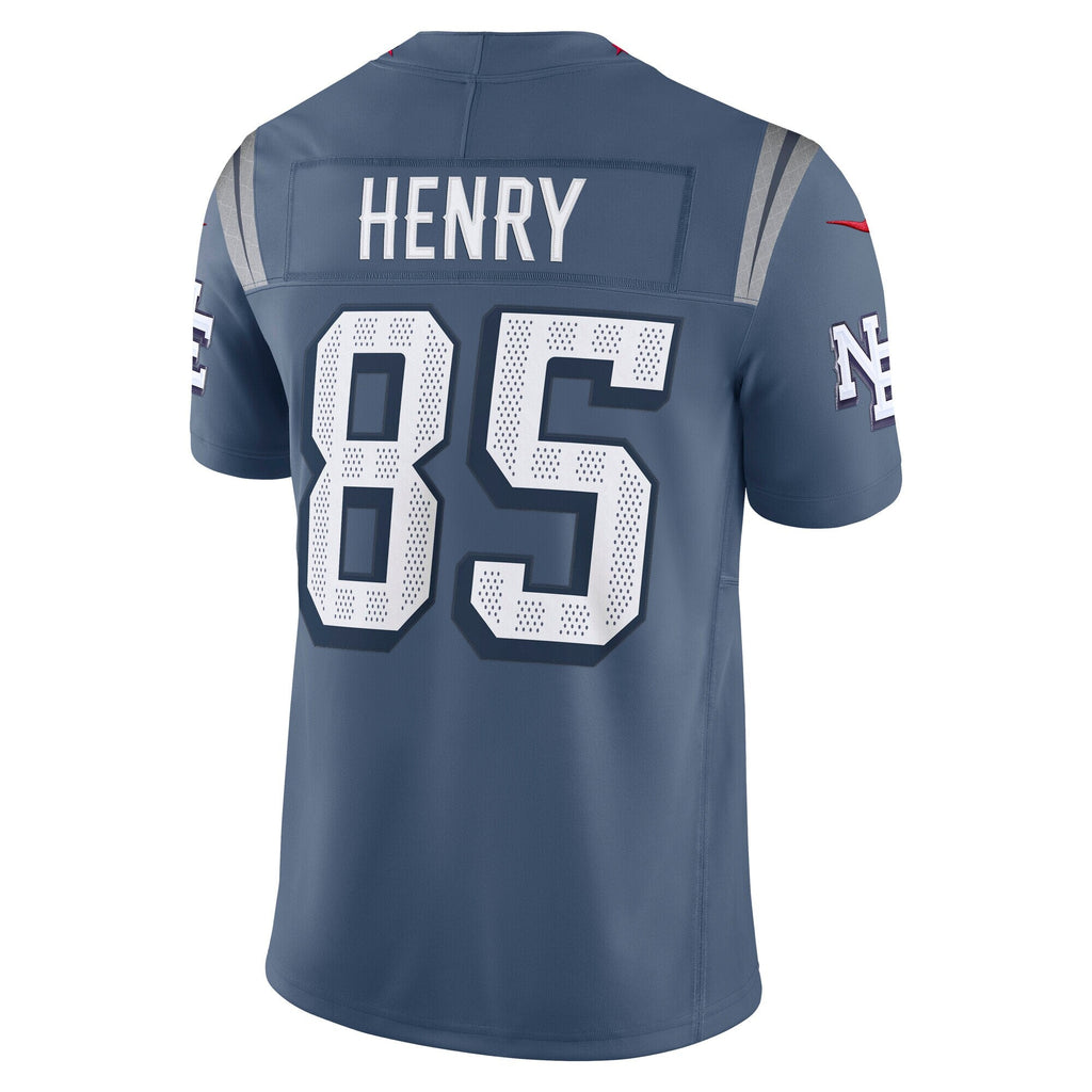 New England Patriots Hunter Henry Storm Blue 2025 Rivalries Collection Stitched Limited Jersey product image 4, provided for