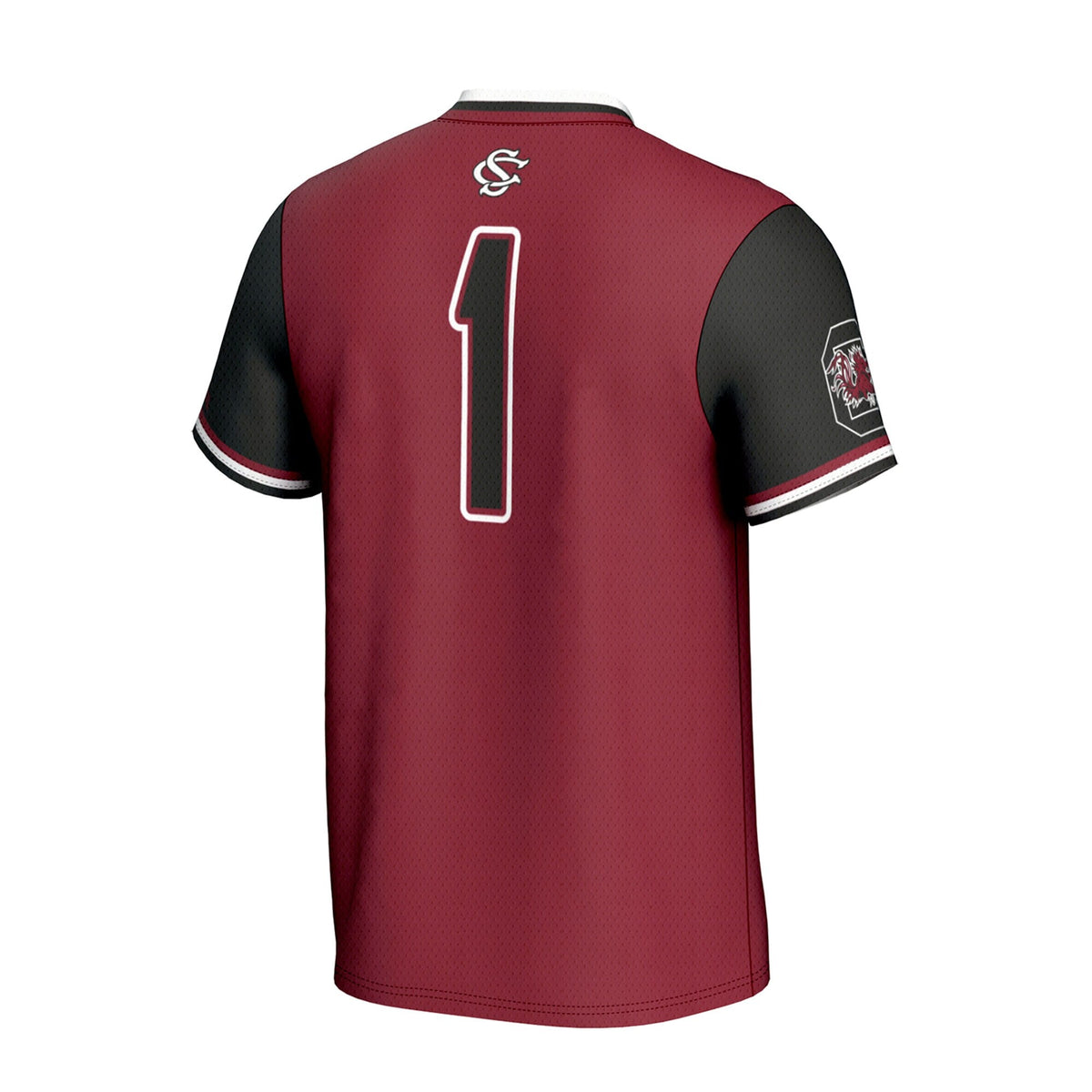South Carolina Gamecocks Lightweight Collegiate Softball Fashion Jersey - Garnet product image 4, provided for visual