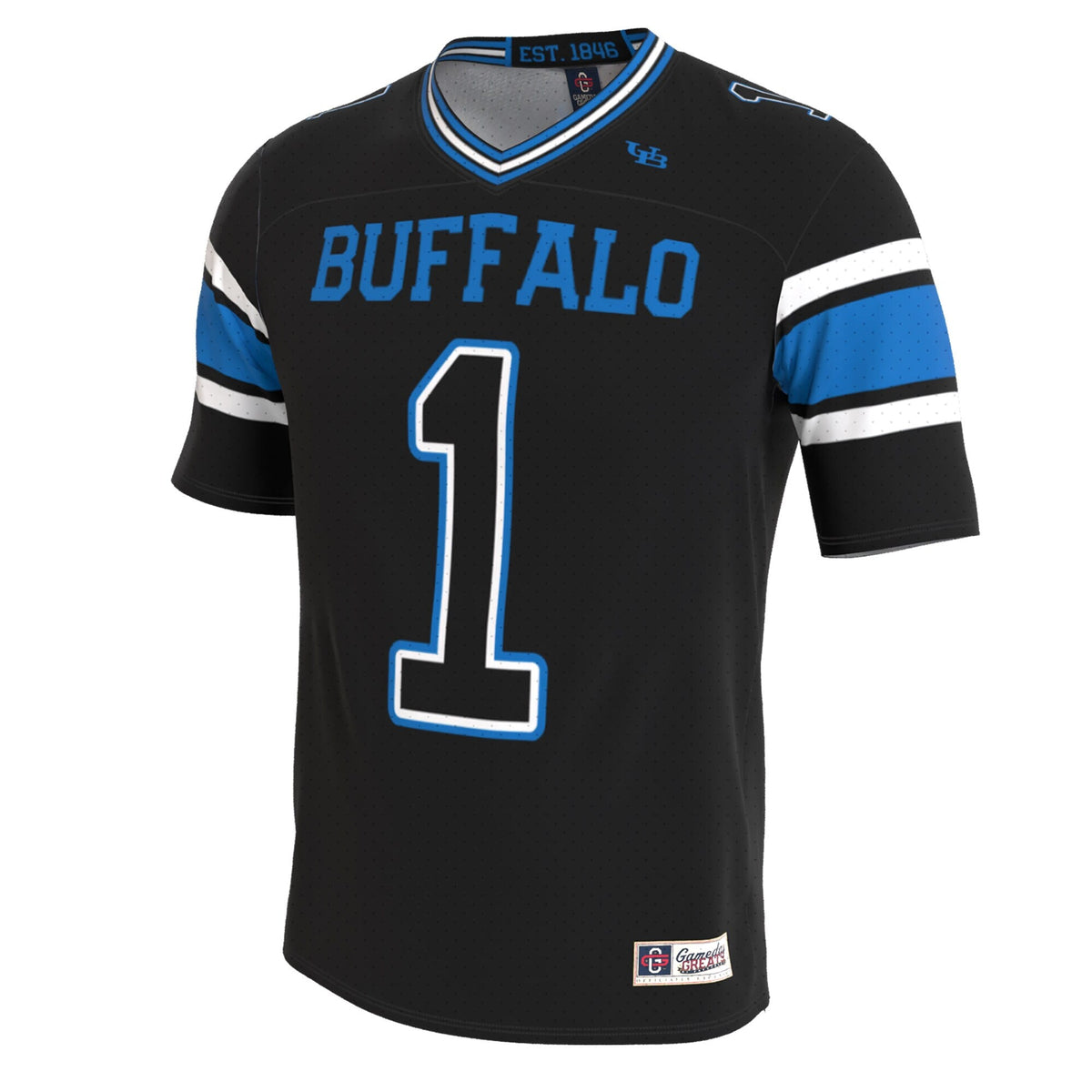Buffalo Bulls Lightweight Collegiate Football Blackout Fashion Jersey product image 3, provided for visual reference and