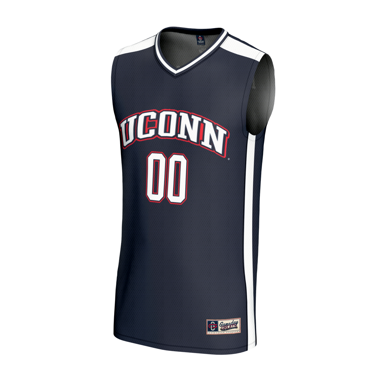 UConn Huskies Lightweight Collegiate Basketball NIL Pick-A-Player Fashion Jersey - Navy product image 3, provided for visual
