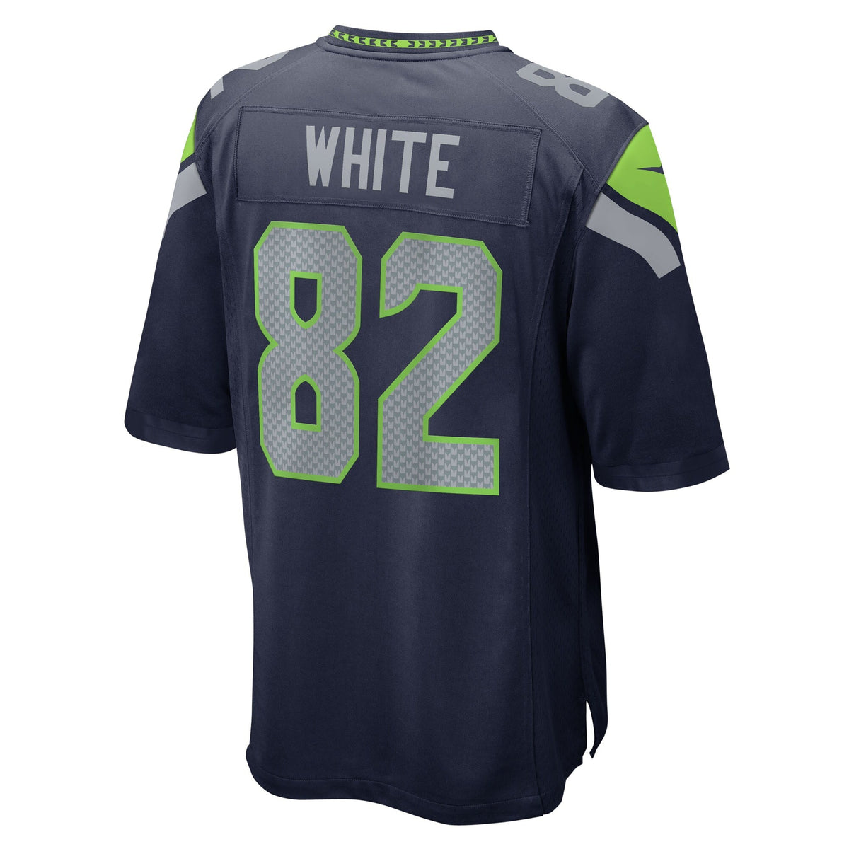 Seattle Seahawks Cody White College Navy Team Game Jersey product image 4, provided for visual reference and product detail