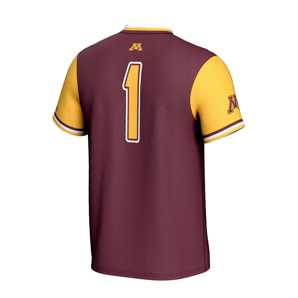 Minnesota Golden Gophers Lightweight Collegiate Softball Fashion Jersey - Maroon product image 4, provided for visual