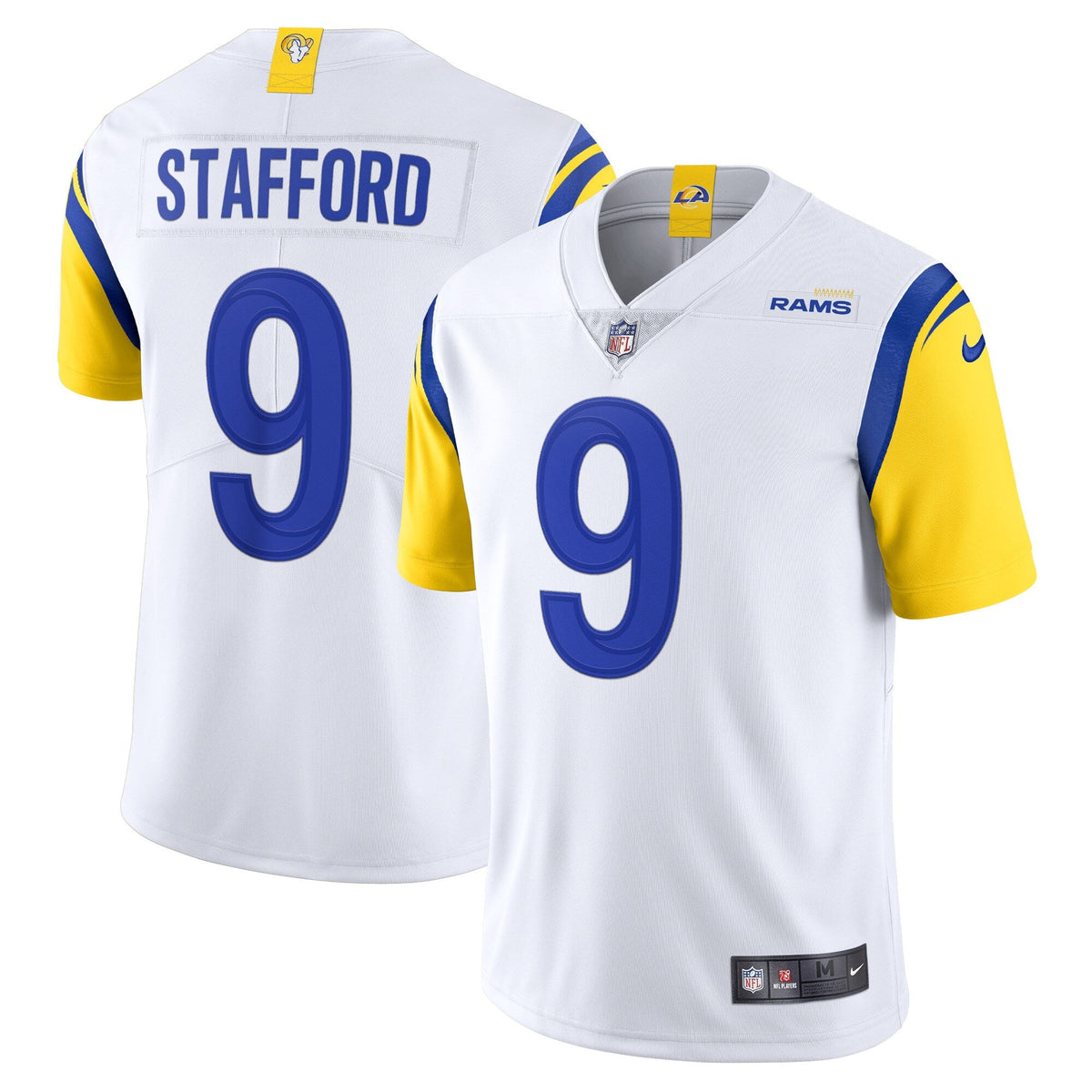 Los Angeles Rams Matthew Stafford White Alternate Vapor Limited Jersey product image 1, provided for visual reference and