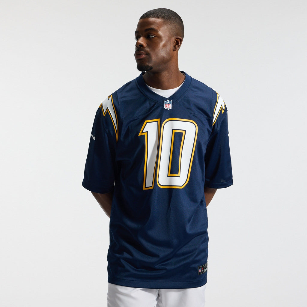 Los Angeles Chargers Justin Herbert Navy Alternate Super Chargers Game Player Jersey product image 3, provided for visual