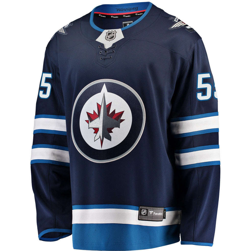 Winnipeg Jets Mark Scheifele Navy Breakaway Replica Jersey product image 3, provided for visual reference and product detail