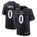 Baltimore Ravens Roquan Smith Black Alternate Game Jersey product image 1, provided for visual reference and product detail