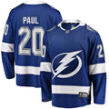 Tampa Bay Lightning Nicholas Paul Blue Home Breakaway Player Jersey product image 1, provided for visual reference and