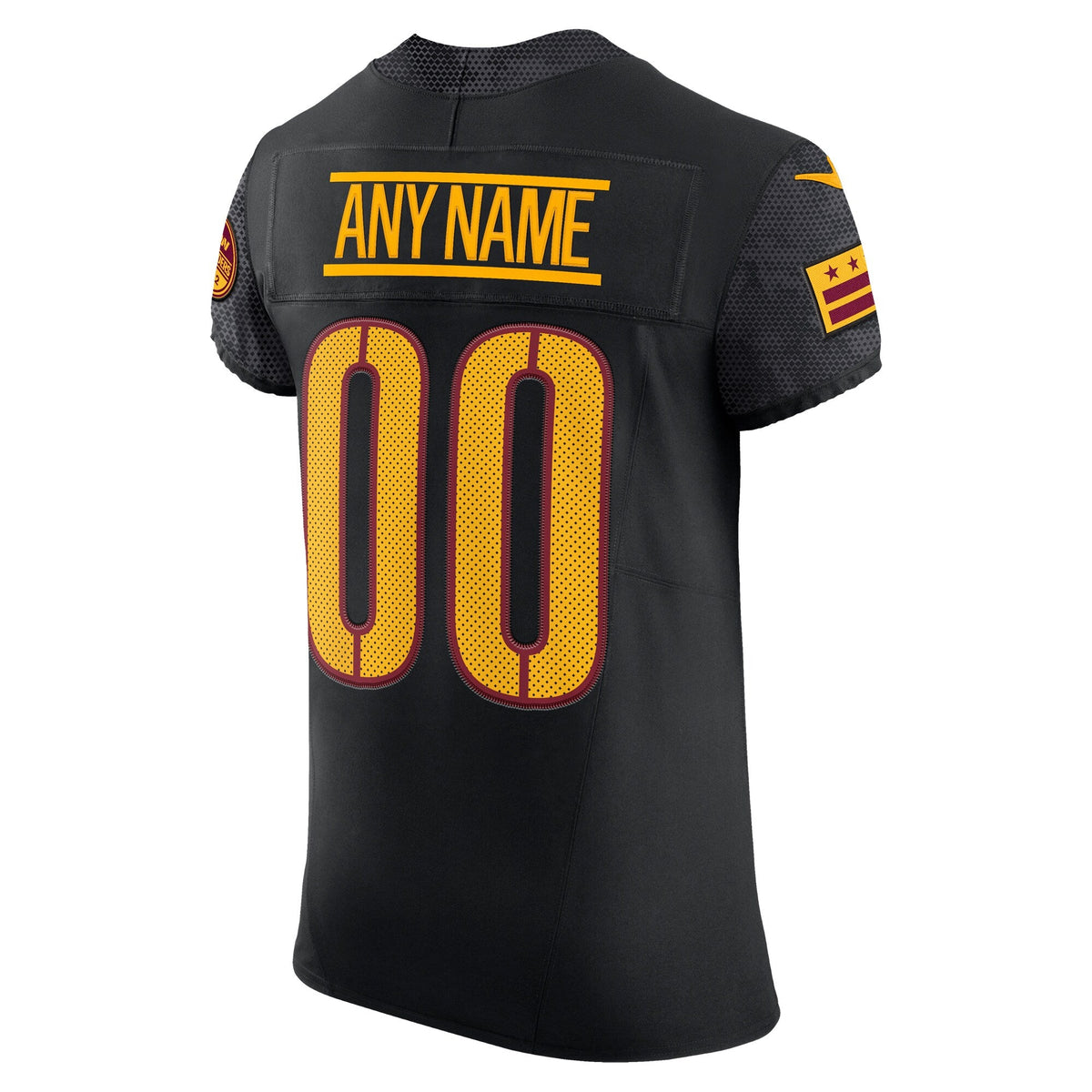 Washington Commanders Black Alternate Vapor F.U.S.E. Elite Custom Jersey product image 4, provided for visual reference and