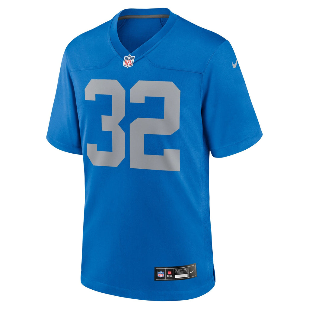 Detroit Lions Brian Branch Blue Alternate Game Jersey product image 3, provided for visual reference and product detail