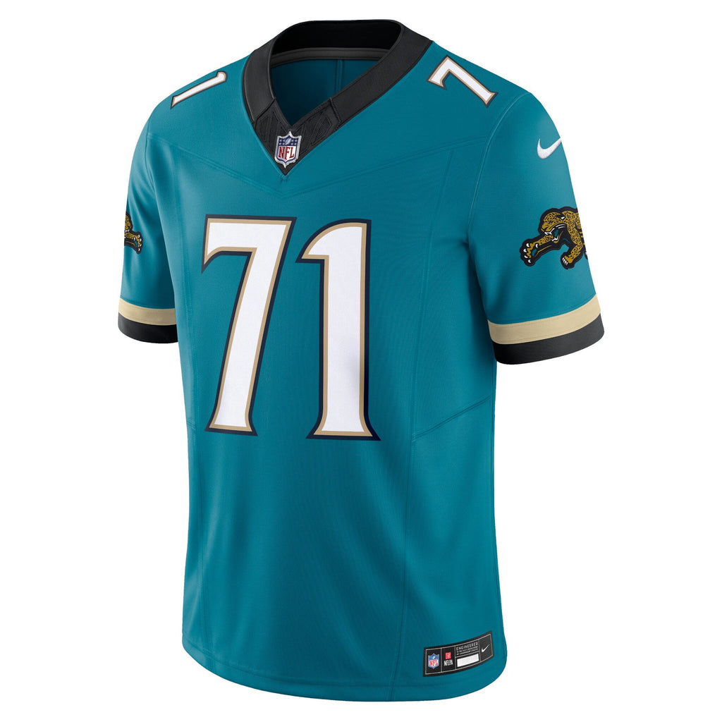 Jacksonville Jaguars Tony Boselli Teal Prowler Throwback Vapor F.U.S.E. Limited Retired Player Jersey product image 3,