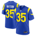Los Angeles Rams Jaylen Watson Royal Team Game Jersey product image 1, provided for visual reference and product detail