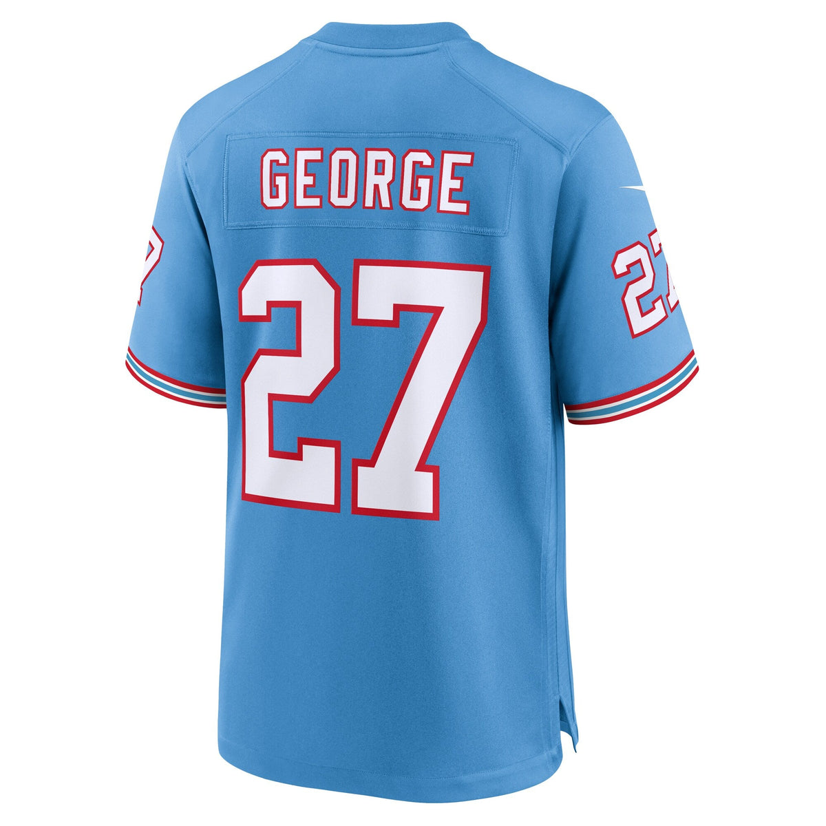 Tennessee Titans Eddie George Light Blue Retired Player Alternate Game Jersey product image 4, provided for visual reference