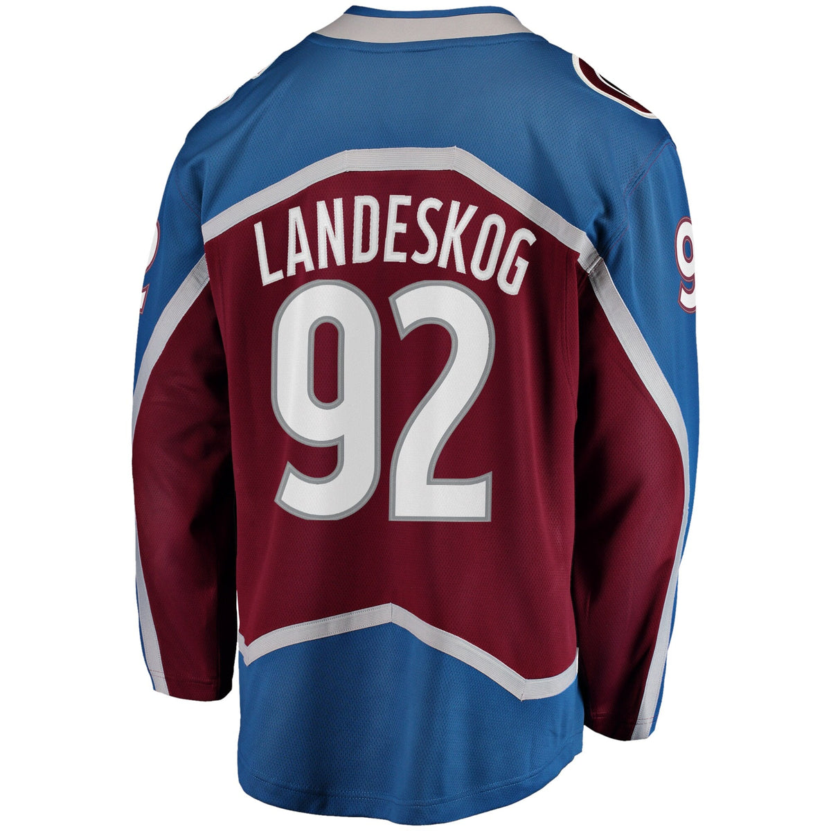 Colorado Avalanche Gabriel Landeskog Burgundy Captain Patch Home Breakaway Jersey product image 4, provided for visual