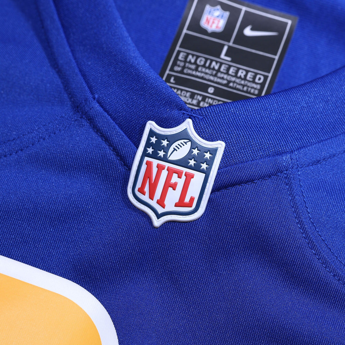 Los Angeles Chargers Royal Alternate Custom Game Jersey product image 5, provided for visual reference and product detail