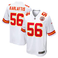 Kansas City Chiefs George Karlaftis White Away Game Player Jersey product image 1, provided for visual reference and product