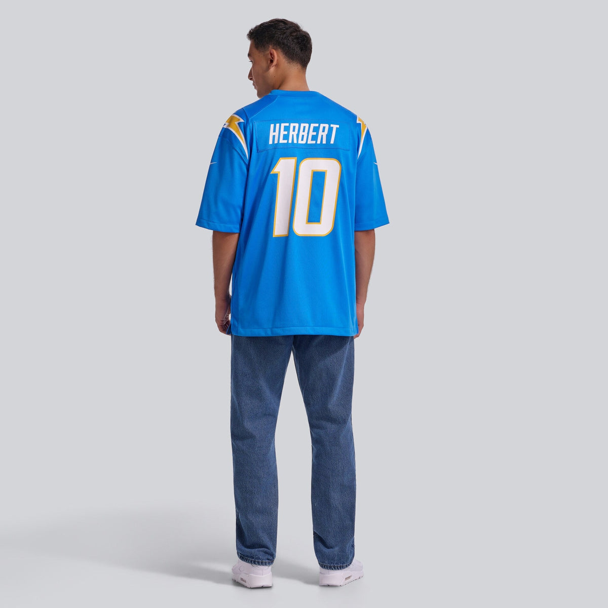 Los Angeles Chargers Justin Herbert Powder Blue Player Game Jersey product image 6, provided for visual reference and