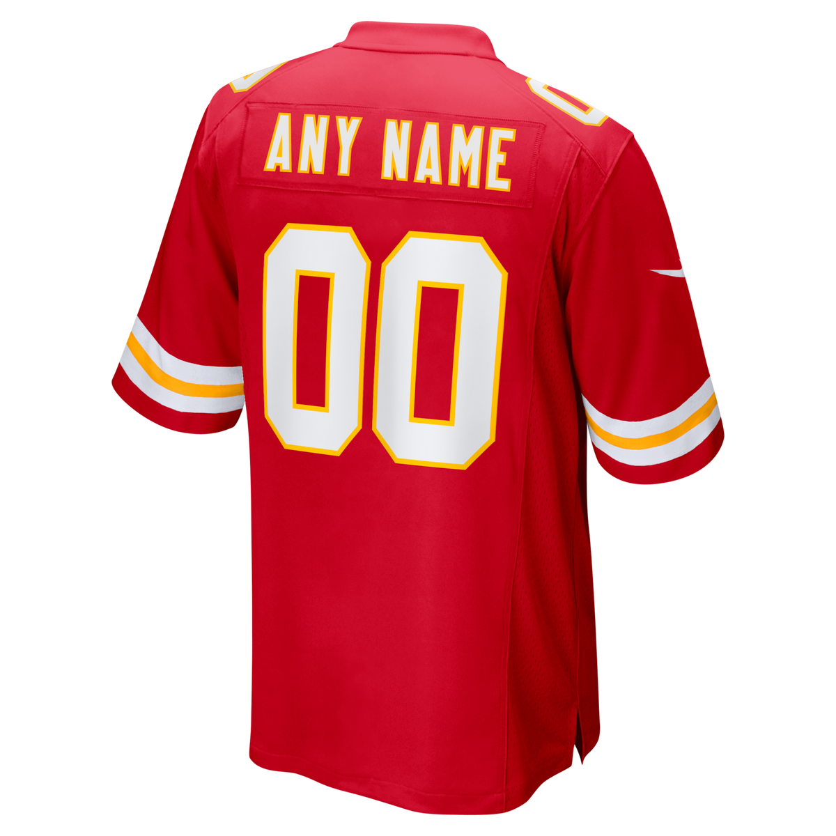 Kansas City Chiefs Red Custom Game Jersey product image 4, provided for visual reference and product detail review
