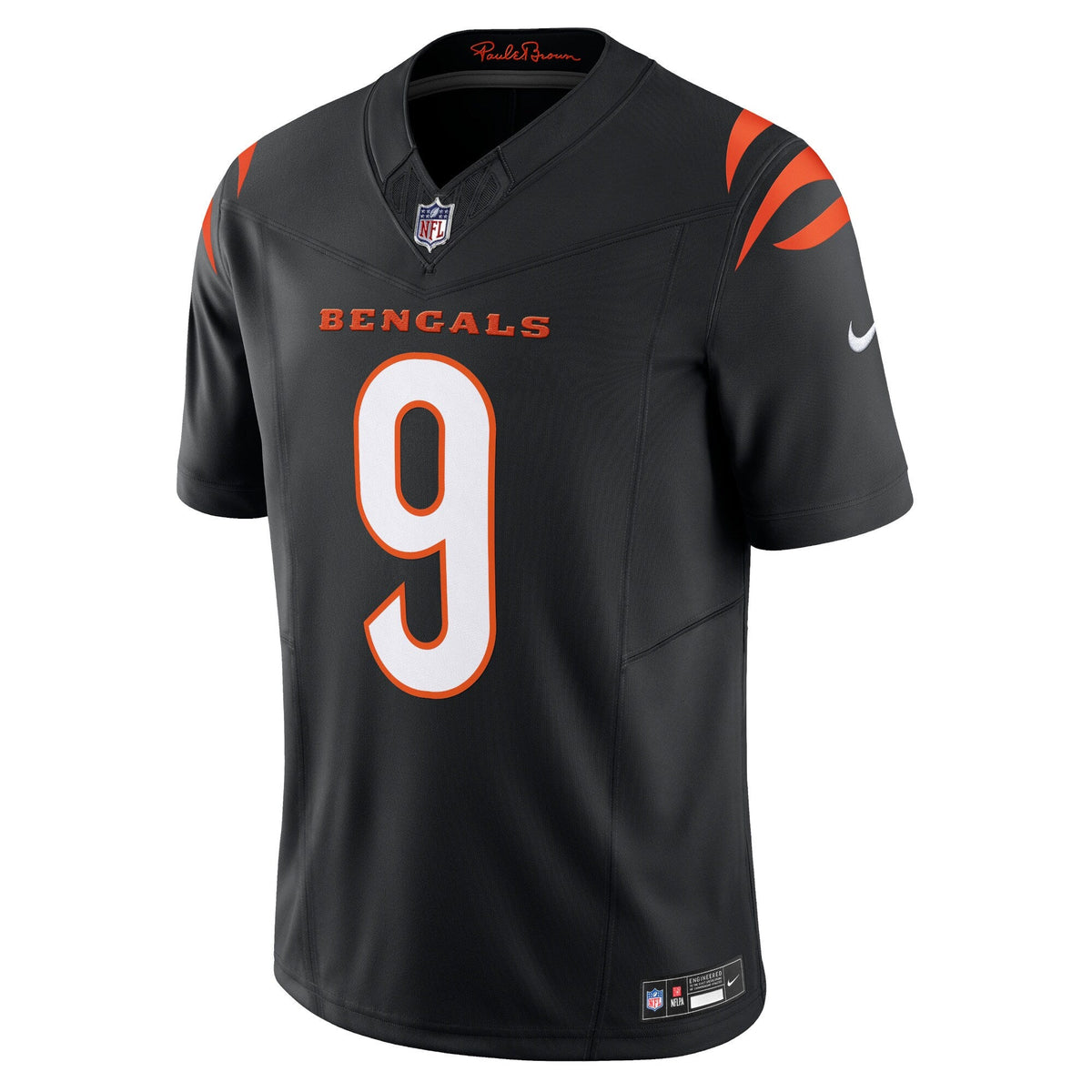 Cincinnati Bengals Joe Burrow Black Vapor F.U.S.E. Limited Jersey product image 3, provided for visual reference and product