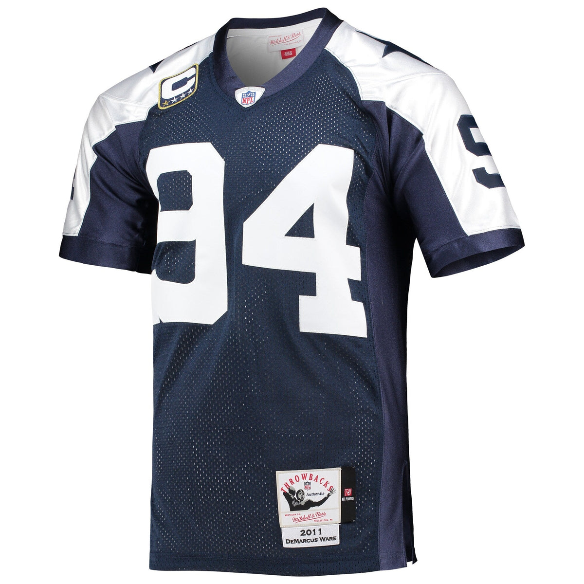 Dallas Cowboys DeMarcus Ware Navy 2011 Authentic Throwback Retired Player Jersey product image 3, provided for visual