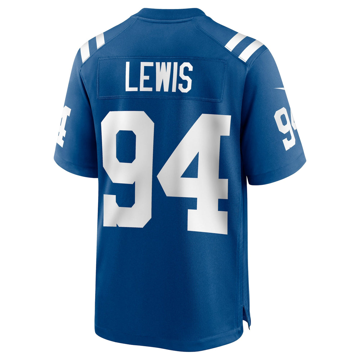 Indianapolis Colts Tyquan Lewis Royal Game Jersey product image 4, provided for visual reference and product detail review